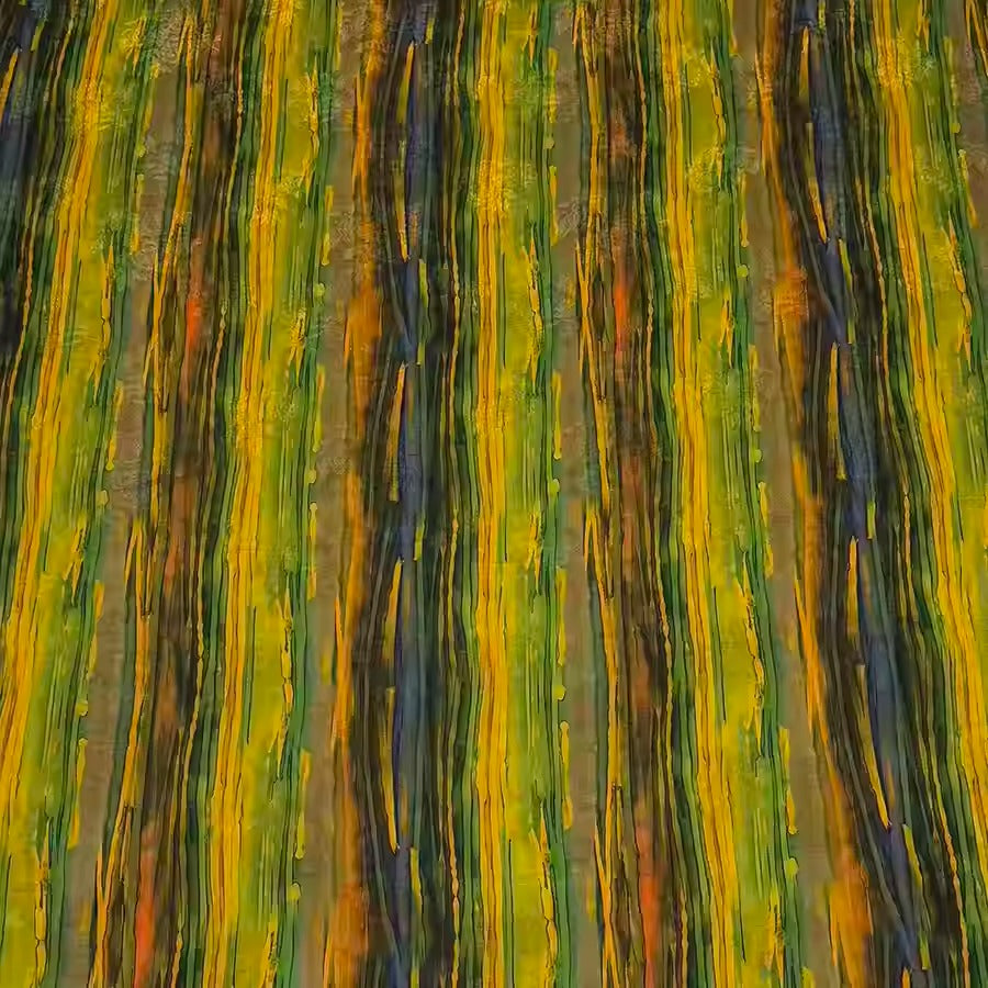 XYHYS 油画条纹- Jacquard HUALUO Hongyunsha silk fabric, 25 momme openwork texthture, 110cm by e Yard