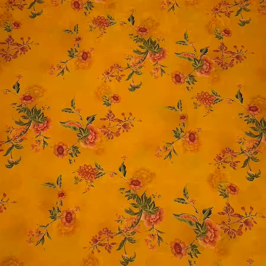 XYHYS 鲜花- Jacquard HUALUO Hongyunsha silk fabric, 25 momme openwork texthture, 110cm by e Yard