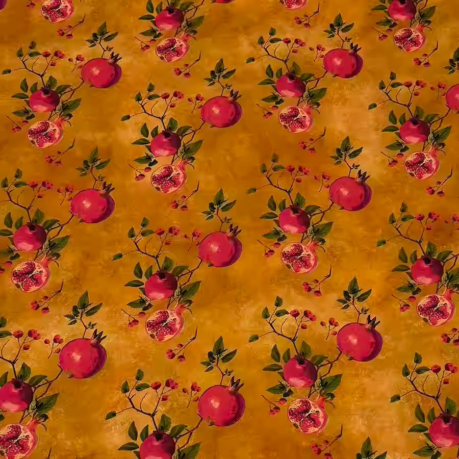 XYHYS 红石榴- Jacquard HUALUO Hongyunsha silk fabric, 25 momme openwork texthture, 110cm by e Yard