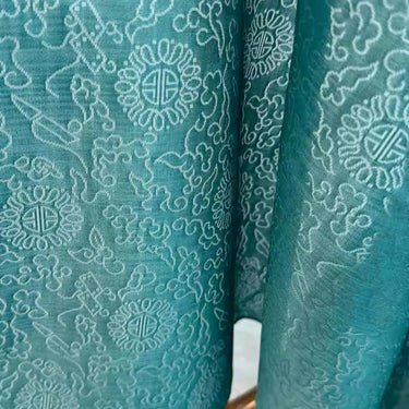 XYLN055 - Leno silk fabric, sheer and super light 100% silk, 15 momme 114cm wide by the yard