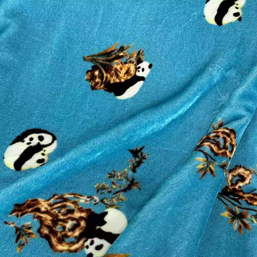 XYYHSR047 - Print Silk Velvet Fabric, 140cm wide by the Yard