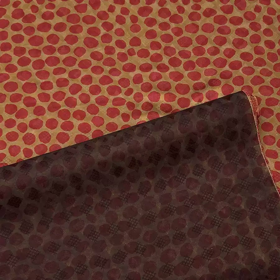 葫芦 Mud Silk fabric, Jacquard HUALUO, 25 momme 110cm wide by the Yard