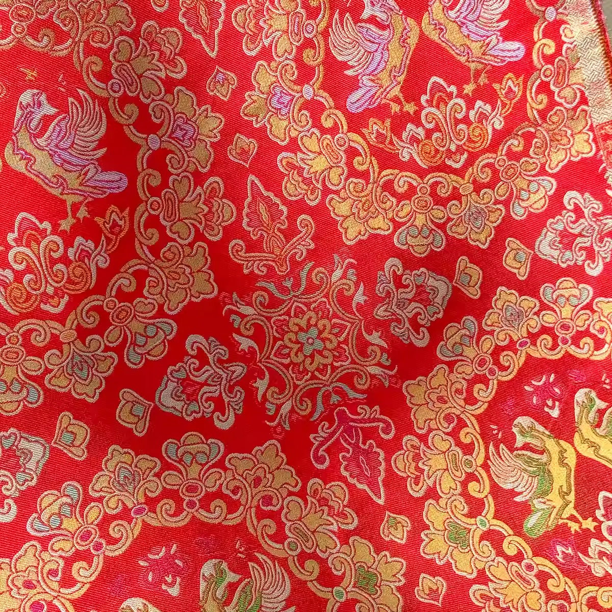 XYLDXSJ017 - Song Brocade 李德喜宋锦, 38 momme 70cm wide by the yard