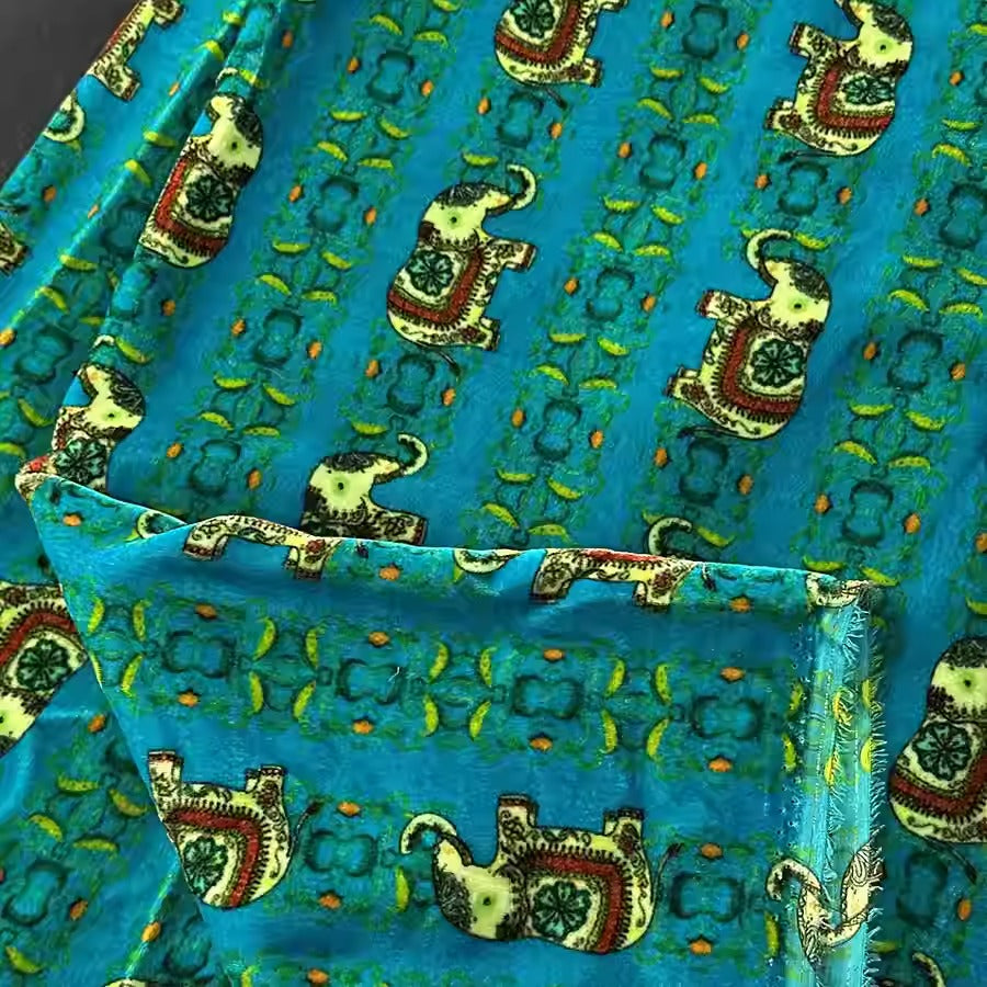 XYYHSR056 - Print Silk Velvet Fabric, 140cm wide by the Yard