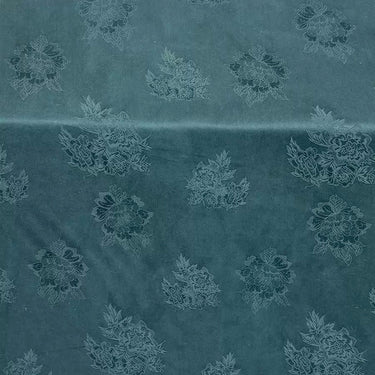亚丁绿 Mud Silk fabric, Jacquard HUALUO, 25 momme 110cm wide by the Yard