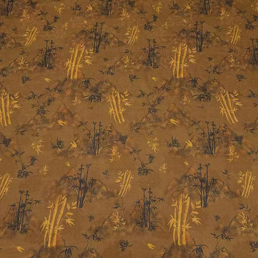 海边风景 Mud Silk fabric, Jacquard HUALUO, 40 momme 110cm wide by the Yard