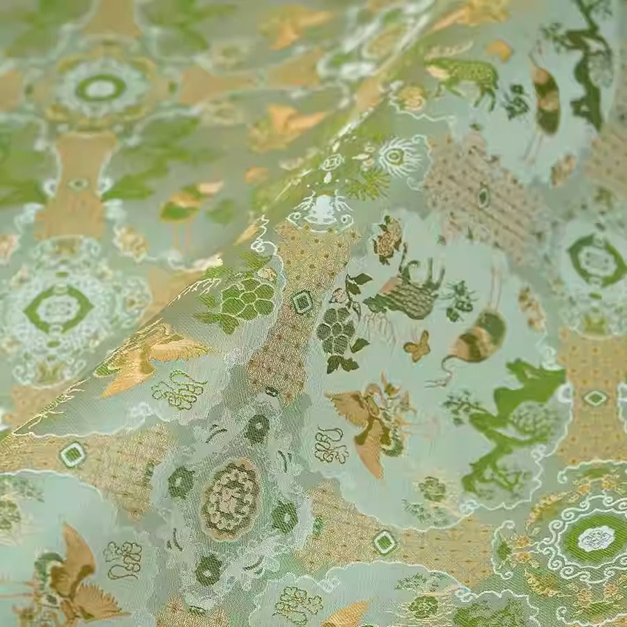 XYLDXSJ006 - Song Brocade 李德喜宋锦, 38 momme 140cm wide by the yard