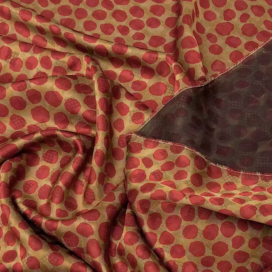 葫芦 Mud Silk fabric, Jacquard HUALUO, 25 momme 110cm wide by the Yard