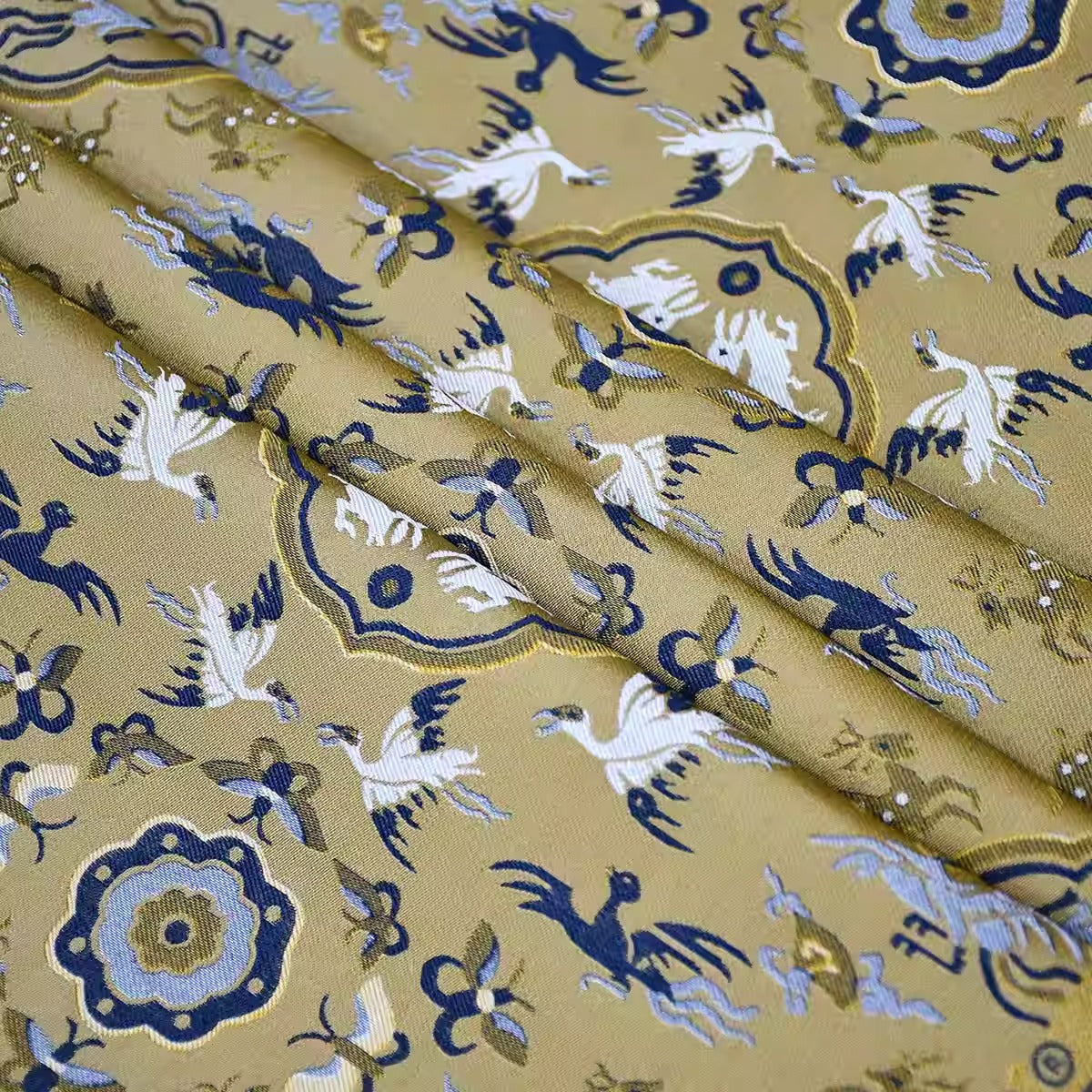 XYLDXSJ019 - Song Brocade 李德喜宋锦, 38 momme 70cm wide by the yard
