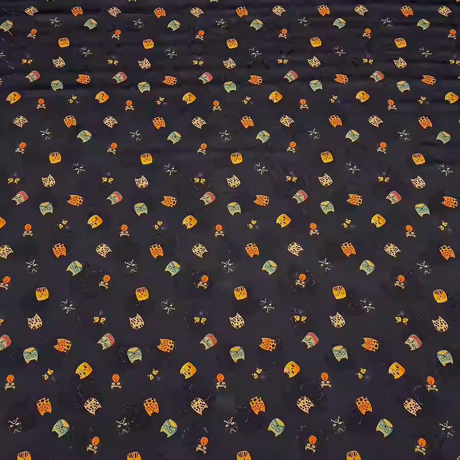 XYHYS 卡通动物- Jacquard HUALUO Hongyunsha silk fabric, 25 momme openwork texthture, 110cm by e Yard