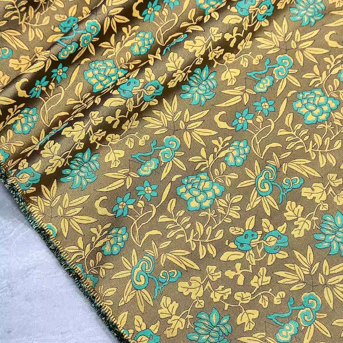 XYLDXSJ016 - Song Brocade 李德喜宋锦, 38 momme 70cm wide by the yard