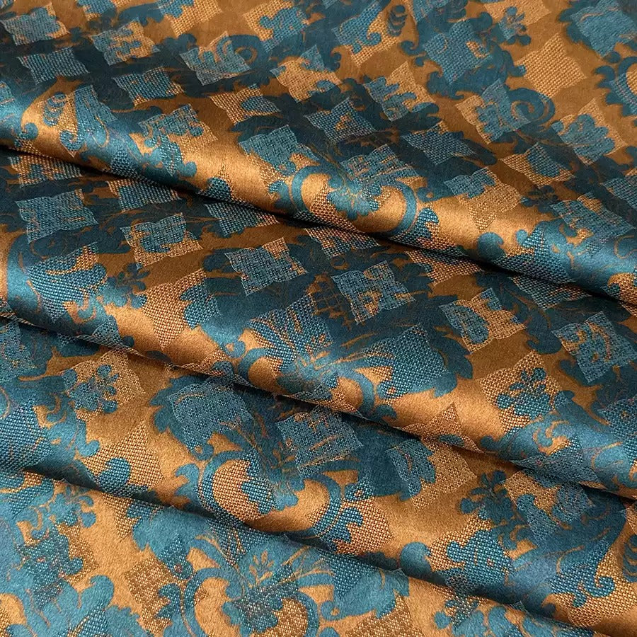 Uma Mud Silk fabric, Jacquard HUALUO, 25 momme 110cm wide by the Yard