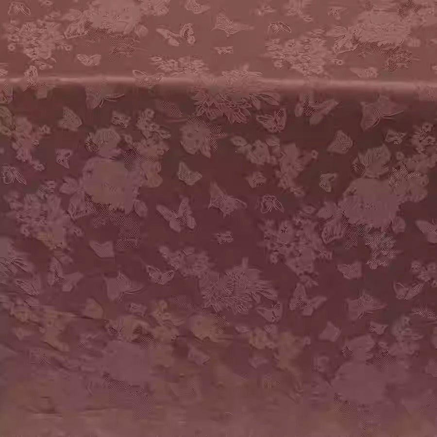 XYHYS 蝴蝶- Jacquard HUALUO Hongyunsha silk fabric, 25 momme openwork texthture, 110cm by e Yard