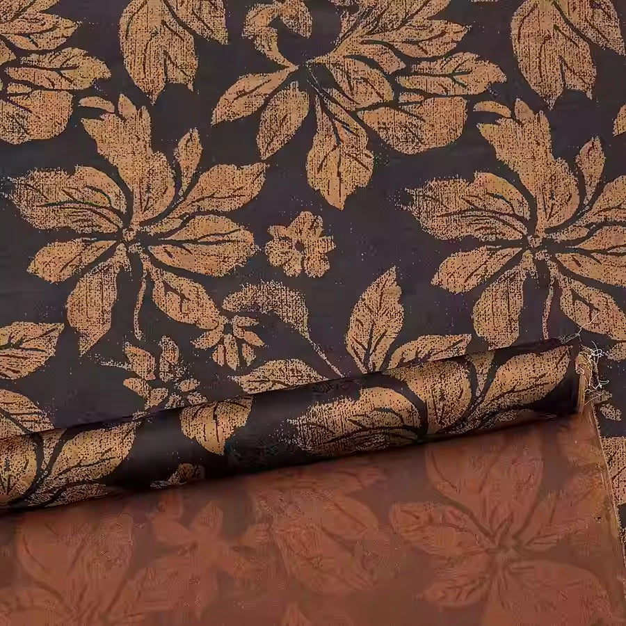 XYHYS 大拓叶- Jacquard HUALUO Hongyunsha silk fabric, 25 momme openwork texthture, 110cm by e Yard
