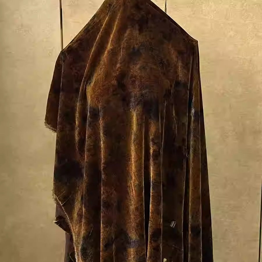XYYHSR053 - Print Silk Velvet Fabric, 140cm wide by the Yard