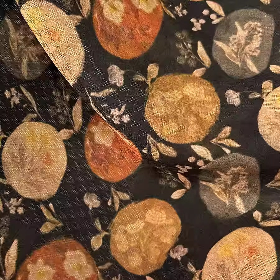 XYHYS 琥珀- Jacquard HUALUO Hongyunsha silk fabric, 25 momme openwork texthture, 110cm by e Yard