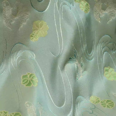 XYLDXSJ 金鱼 - Gilt-Thread Song Brocade 织金宋锦, 38 momme 140cm wide by the yard