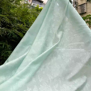 XYLN059- Leno silk fabric, sheer and super light 100% silk, 15 momme 114cm wide by the yard