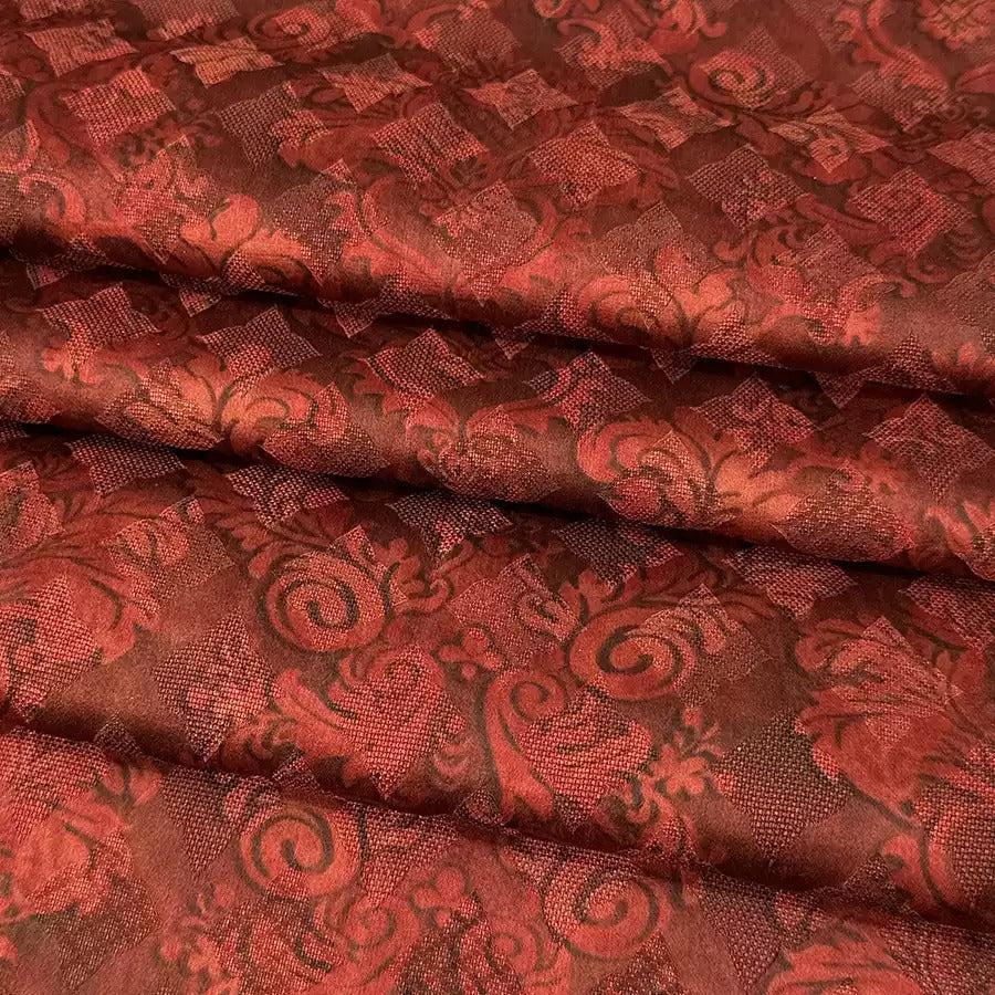 uma Mud Silk fabric, Jacquard HUALUO, 25 momme 110cm wide by the Yard