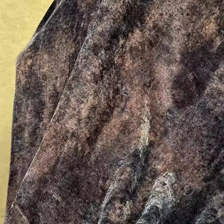 XYYHSR049 - Print Silk Velvet Fabric, 140cm wide by the Yard
