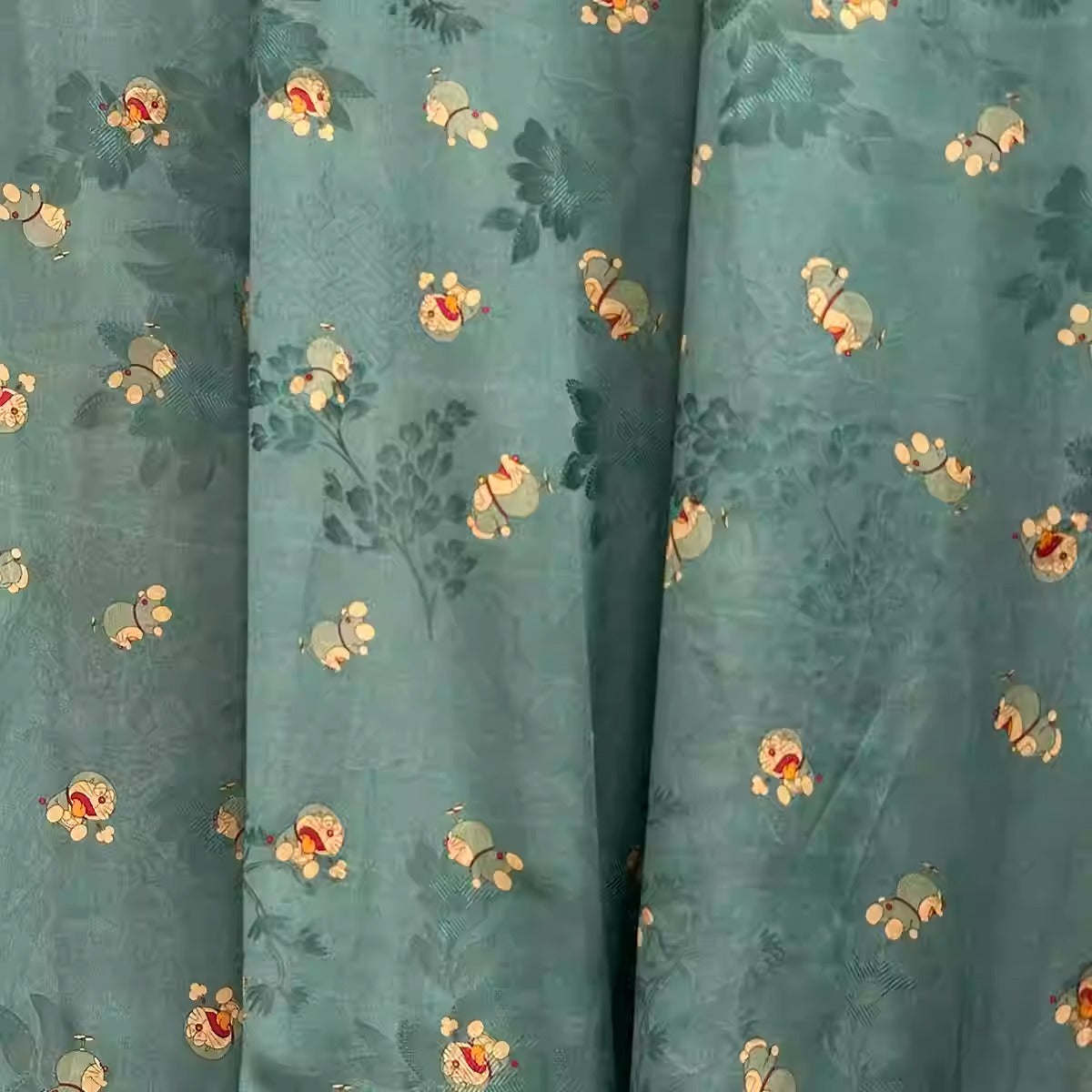 XYHYS 叮当猫- Jacquard HUALUO Hongyunsha silk fabric, 26 momme openwork texture, 110cm by the Yard