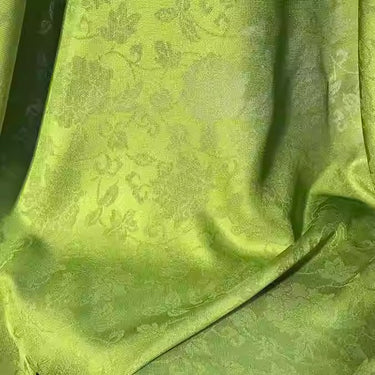 XYLN021- Leno silk fabric, green, 114cm wide by the yard