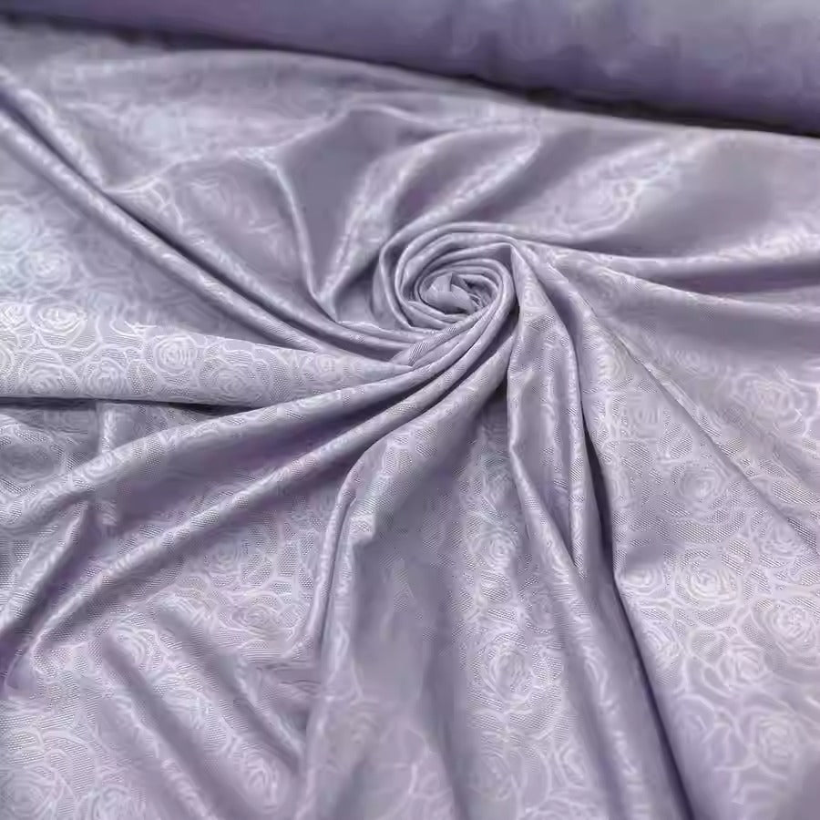 XYLN015 - Leno silk fabric, light purple, 25 momme 114cm wide by the yard