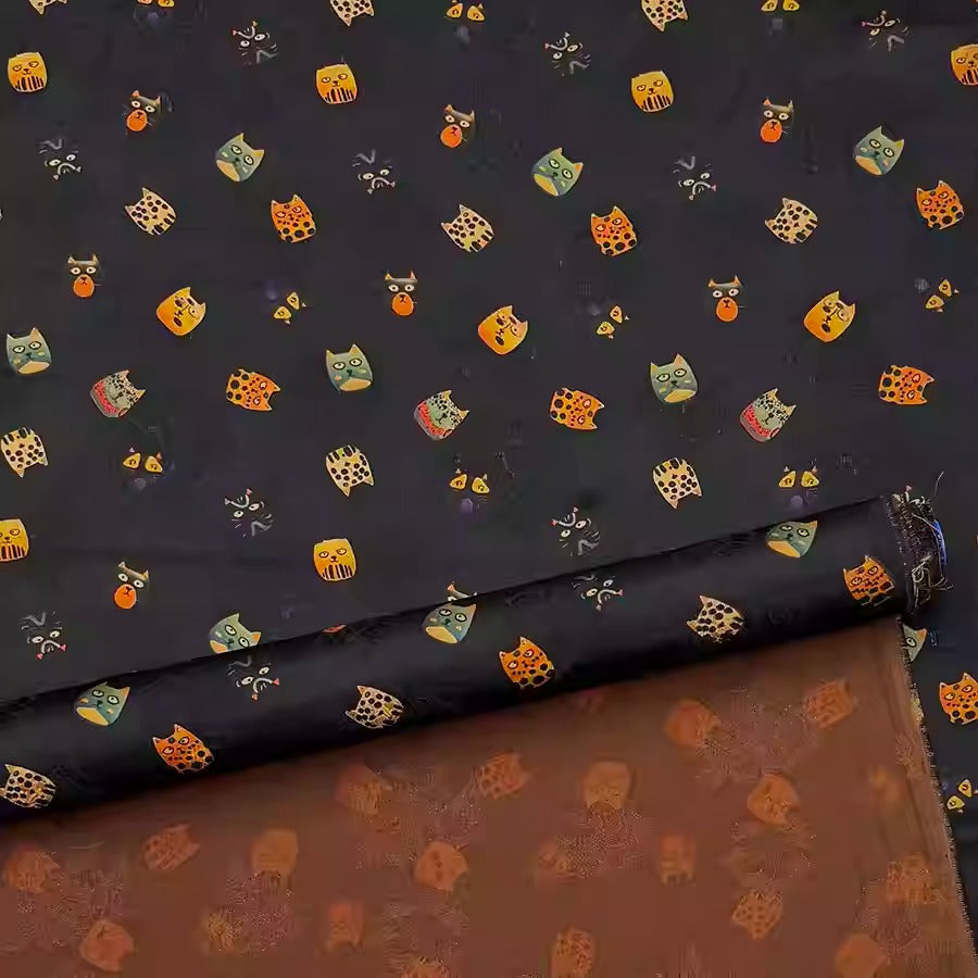 XYHYS 卡通动物- Jacquard HUALUO Hongyunsha silk fabric, 25 momme openwork texthture, 110cm by e Yard