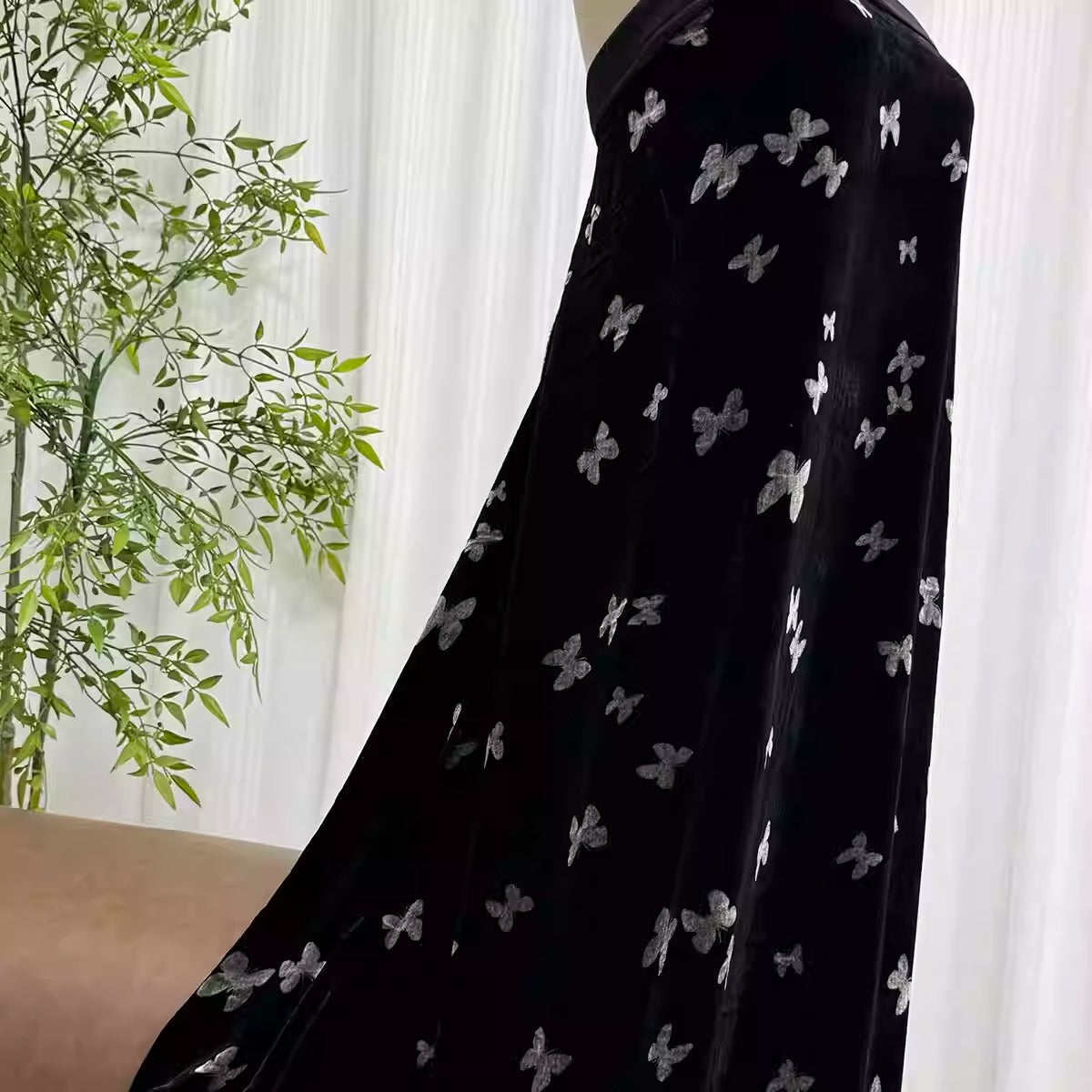 XYYHSR023 - Print Silk Velvet Fabric, 140cm wide by the Yard