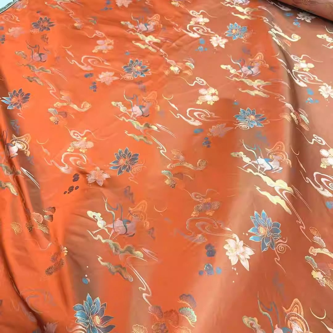 XYLDXSJ014 - Song Brocade 李德喜宋锦, 38 momme 140cm wide by the yard