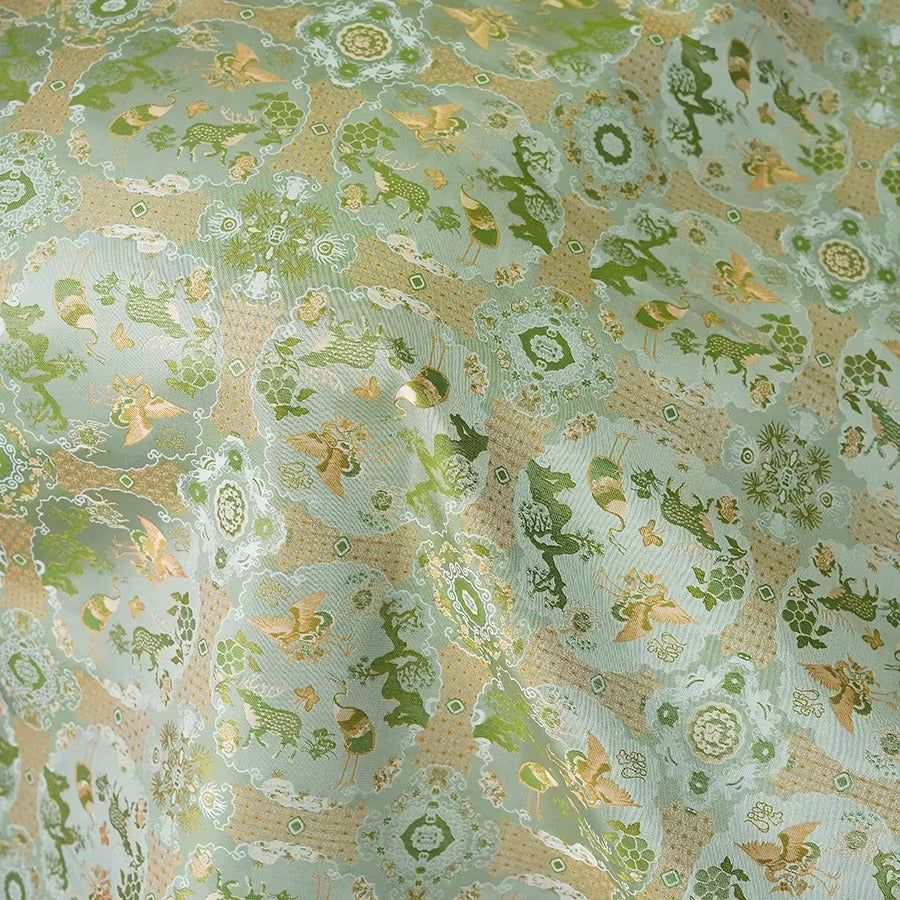 XYLDXSJ006 - Song Brocade 李德喜宋锦, 38 momme 140cm wide by the yard