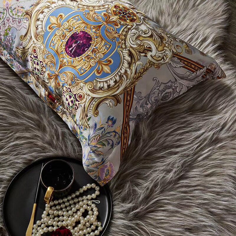 Diamonds - 16 Momme 100% Silk Bedding 4pcs Suite