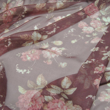 FUGUHUA - 5.5 Momme Silk Chiffon Fabric - 140cm wide by the Yard