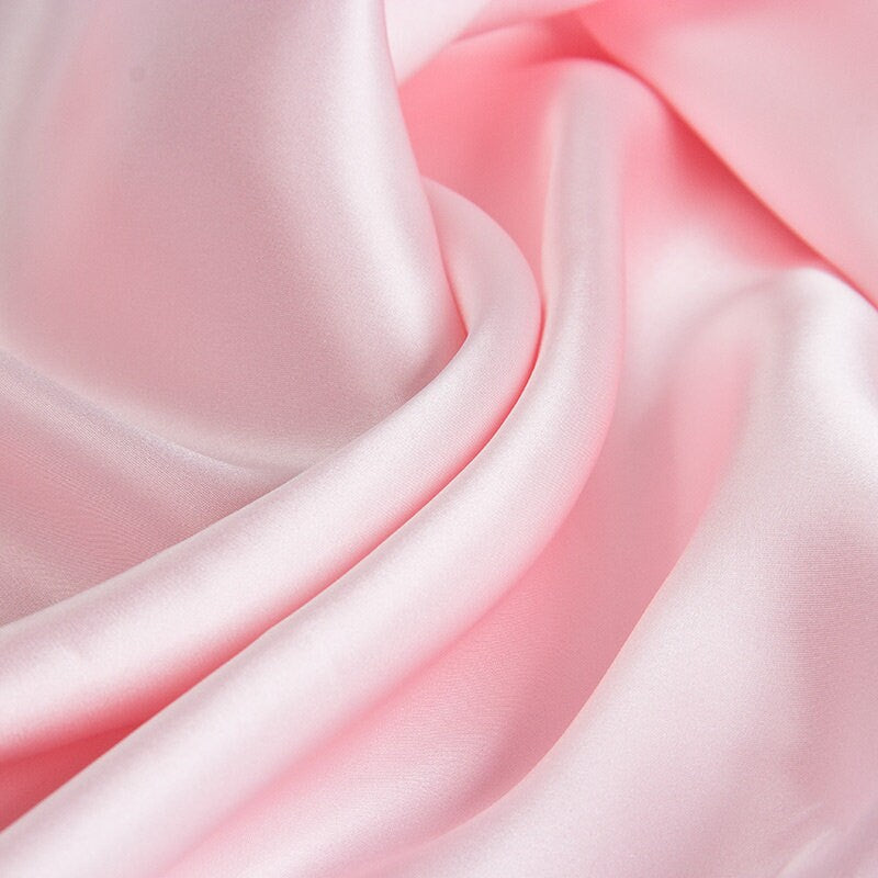 Fitted Silk Sheet Set - 19 Momme 100% Silk Bedding available in 5 Solid Colors