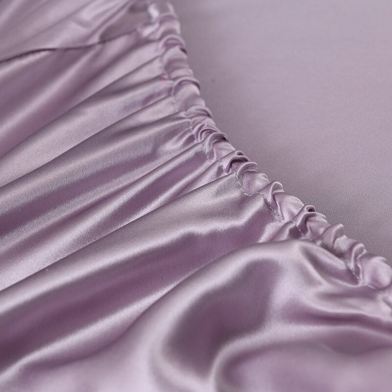 Fitted Silk Sheet Set - 19 Momme 100% Silk Bedding available in 5 Solid Colors