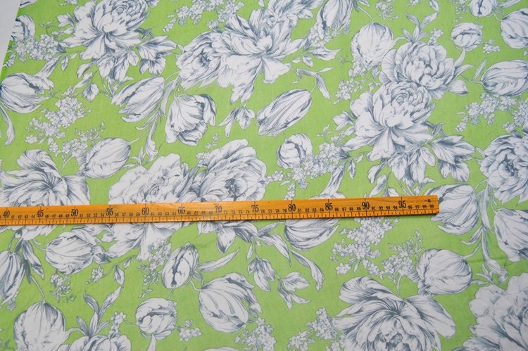 LVDIMUDAN - 5.5 Momme Floral Print Crinkled Silk Georgette Fabric - 140cm wide by the Yard