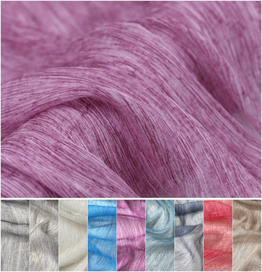 6 momme Nature Plant-Dye Chrinkled Silk Georgette Fabric - 130cm wide by the Yard