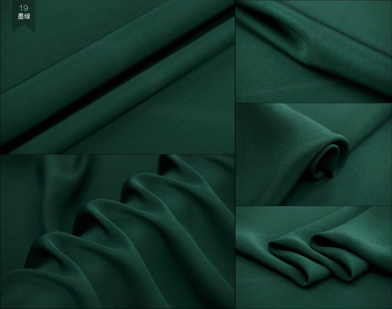 40momme 24 Colors Heavy Silk Crepe de Chine Fabric - 140cm wide by the Yard