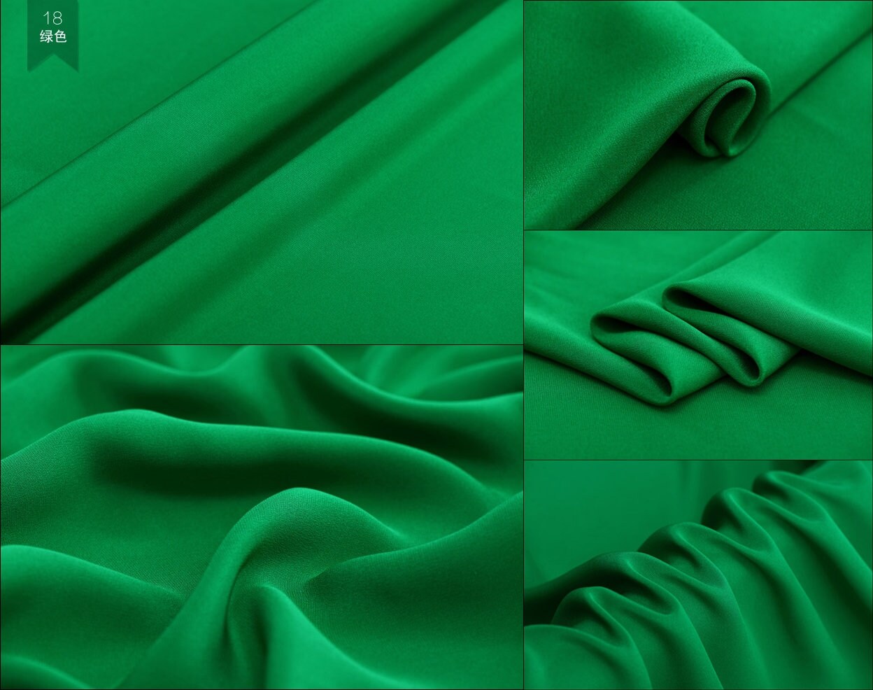 40momme 24 Colors Heavy Silk Crepe de Chine Fabric - 140cm wide by the Yard