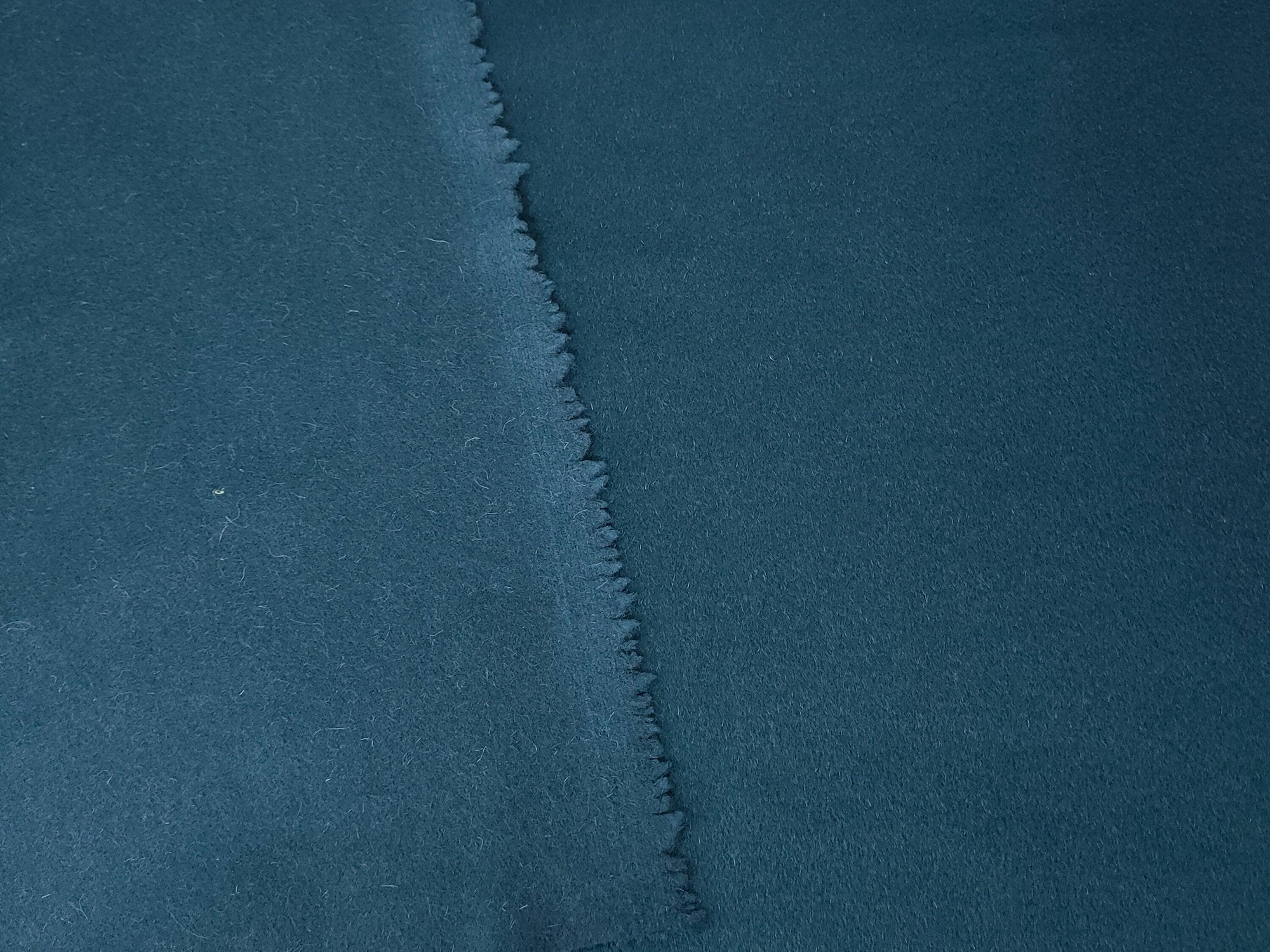 Dark Blue Single-Sided 45% Cashmere Fabric - 150cm wide by the Yard