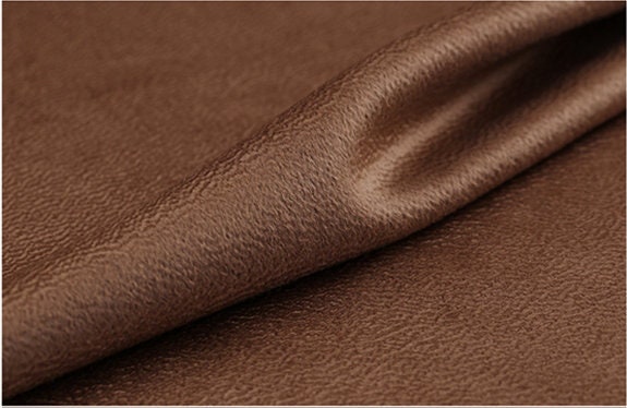 Orange Double Faced Water Corrugated Cashmere Wool Fabric - 150cm wide by the Yard