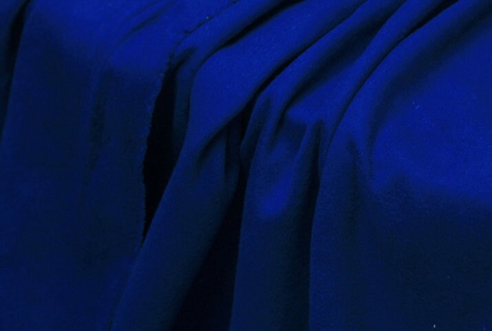 Royal Blue Double Faced Cashmere Wool Fabric - 150cm wide by the Yard