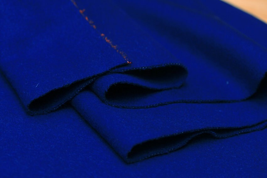 Royal Blue Double Faced Cashmere Wool Fabric - 150cm wide by the Yard