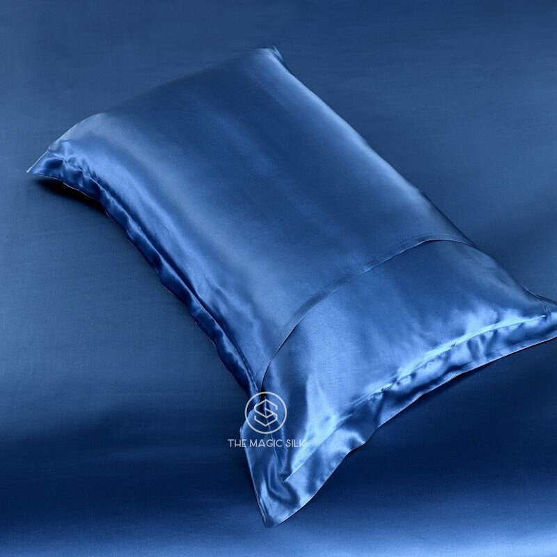 Navy Blue - 16 Momme 100% Silk Bedding 4pcs Suite