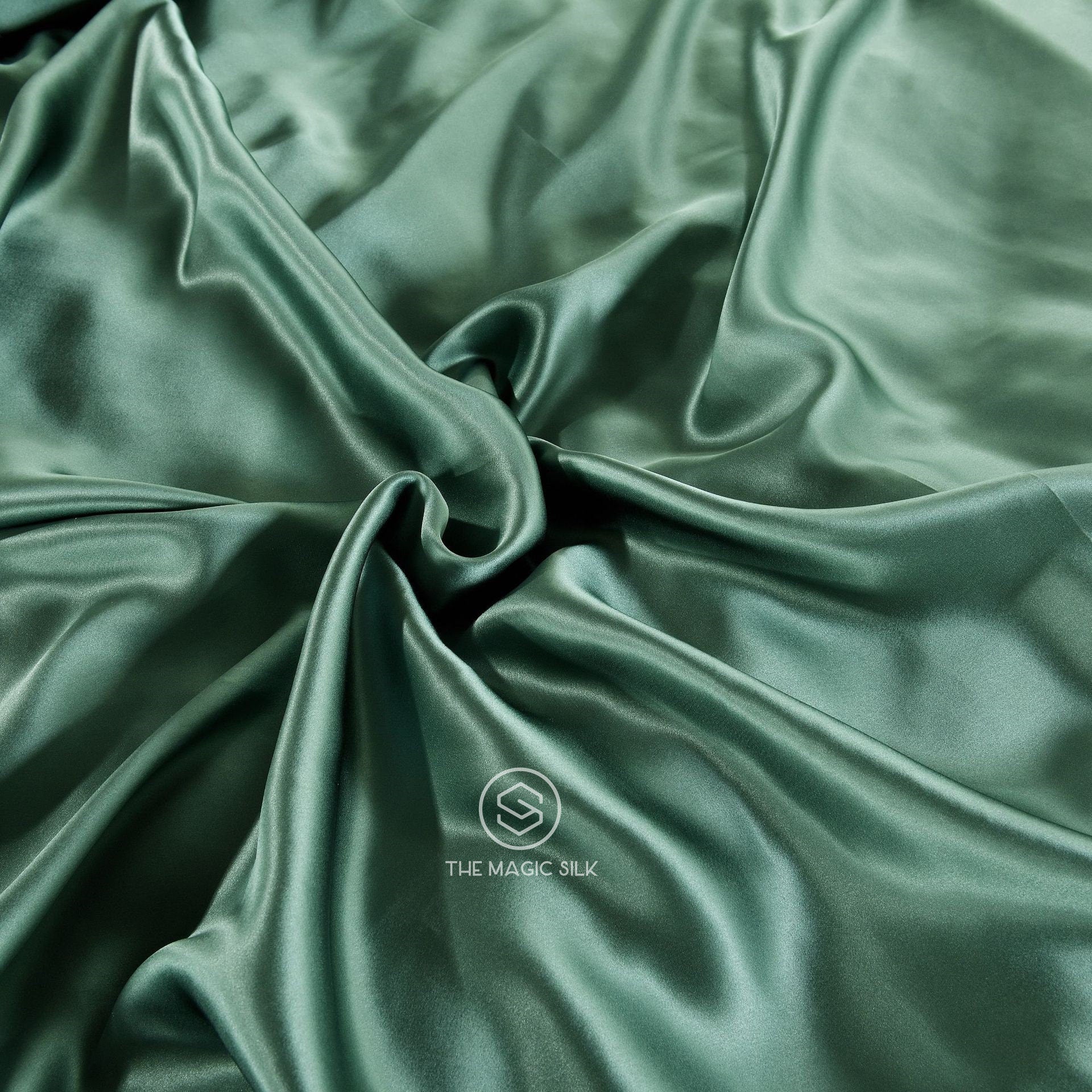 Lucky Green - 16 Momme 100% Silk Bedding 4pcs Suite