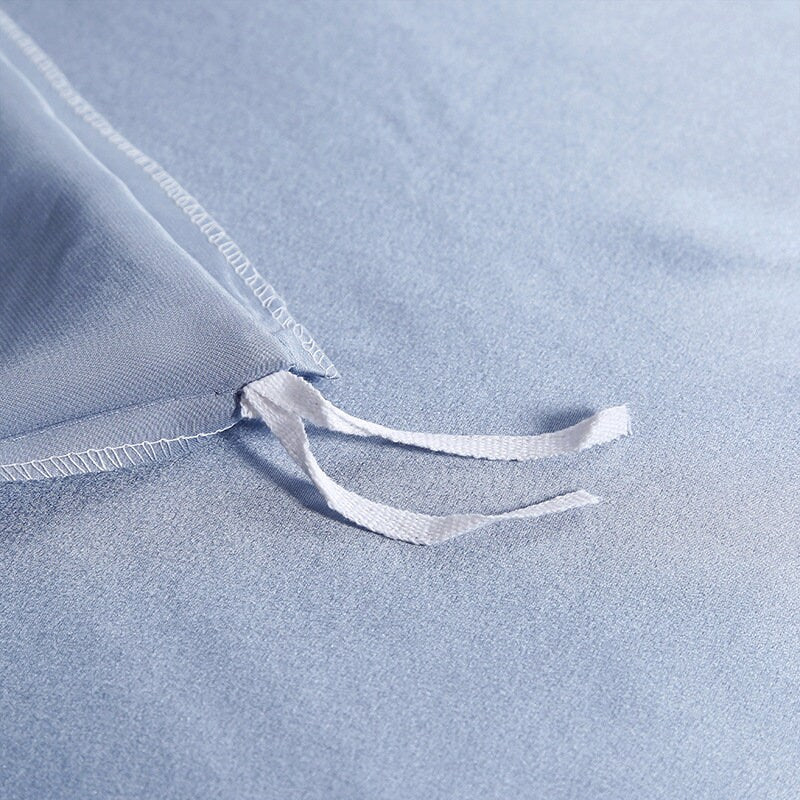 Soft Blue - 16 Momme 100% Silk Bedding 4pcs Suite