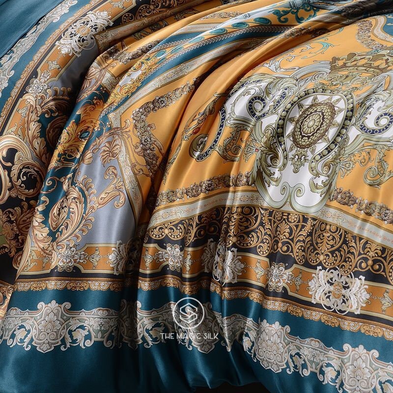 Royal Crown - 16 Momme 100% Silk Bedding 4pcs Suite