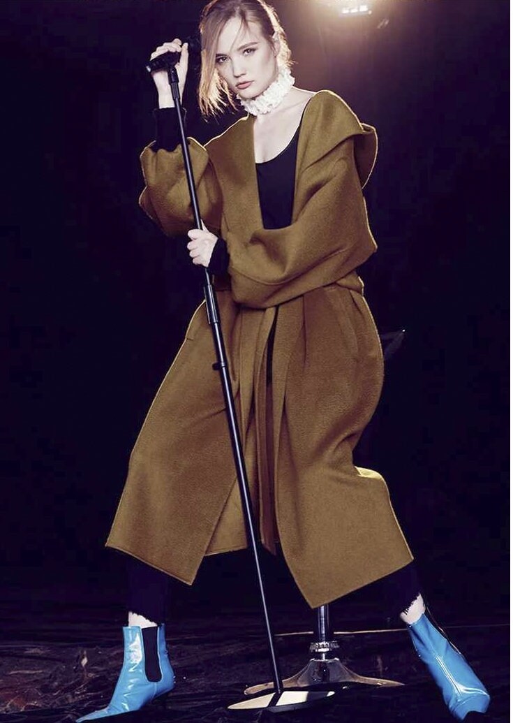 Camel 100% Cashmere Fabric Double Face Water Corrugated Texture Cashmere Fabric - 150cm wide by the Yard