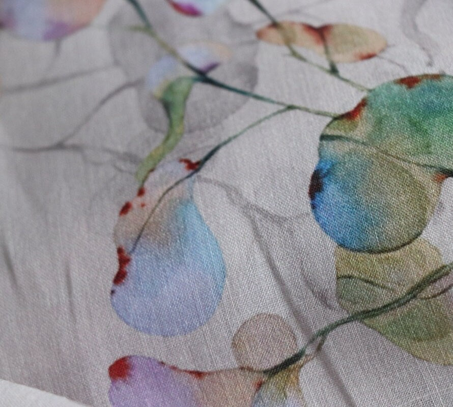 ZISITENG - Digital Printing 42 Thread Count Ramie Fabric - 140cm wide by the Yard