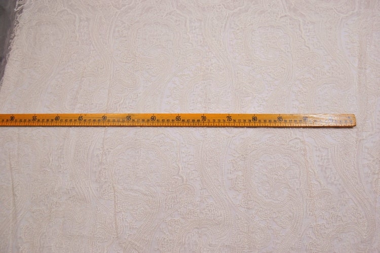 Paisley Embroidery Pink Silk Organza Fabric By the yard